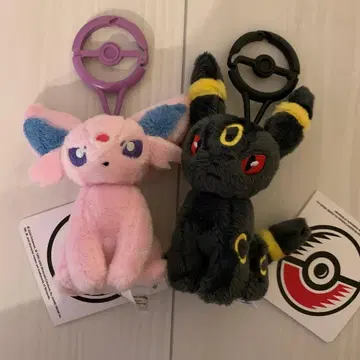 포켓몬 카라비너 부착 마스코트 에브이 블래키 세트