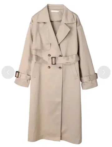 그레이 베이지 트렌치코트 허리 벨트 포함 greenparks