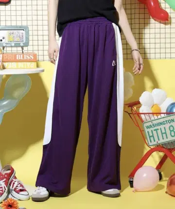 NERDY 다크 퍼플 라인 트랙 팬츠 M 사이즈 정가 11880엔