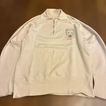 40s 50s 허브 지퍼 맨투맨 타이거 vintage