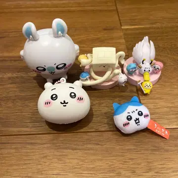 치이카와 (먼작귀) 피규어 키링 봉제 인형 하치와레 세트 스퀴즈