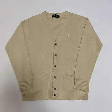 EAST BOY 베이지 V넥 가디건 사이즈 11 코튼 면