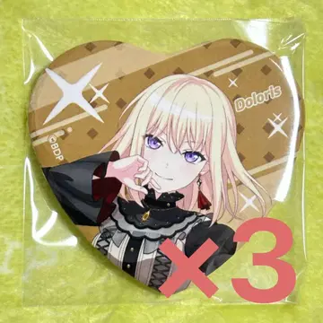 Ave Mujica 돌로리스 하트 캔뱃지 3개 삼각형 하츠카 뱅드림