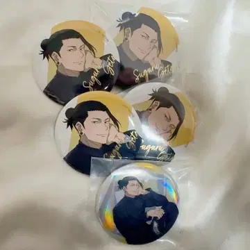 주술회전 PLAZA rest 게토 스구루 금박 캔뱃지 묶음 판매