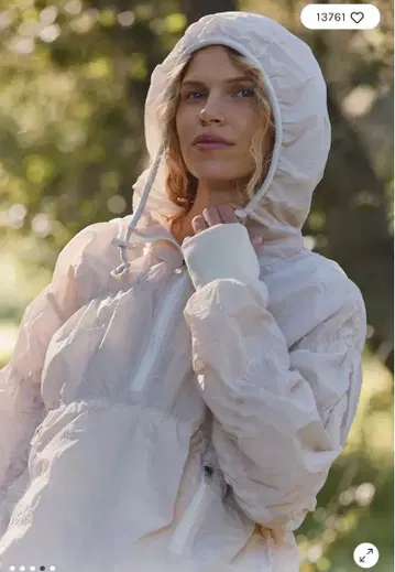 Free People FPMOVEMENT 옅은 핑크색 마운틴 파카