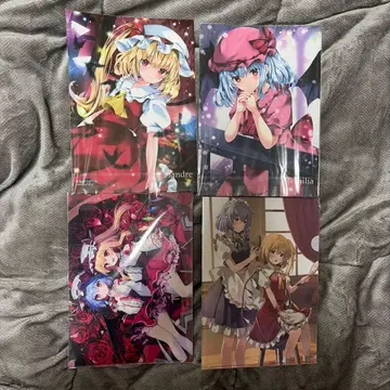 동방Project A4 사이즈 클리어 파일 4종 4매 세트