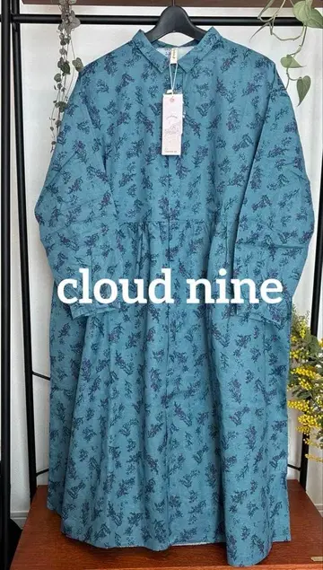 새상품 cloud nine 꽃무늬 셔츠 원피스