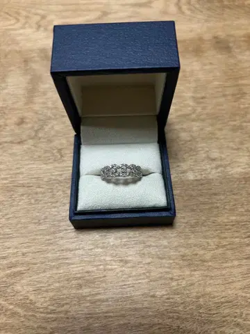 반돔 아오야마 레이스 반지 플라티나 다이아