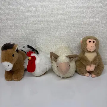 동물 봉제 인형 4개 세트