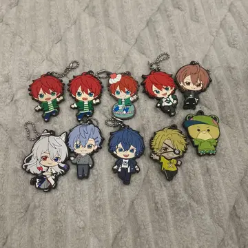 컬러풀 피치 가챠 키링 10개 세트