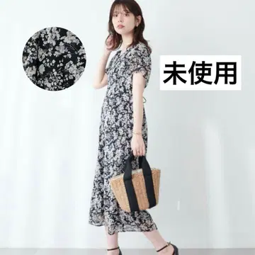 natural couture(내추럴 꾸뛰르) 반팔 원피스 꽃무늬