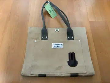 새상품 도쿄 아사쿠사 이누이르 카반 세이사쿠쇼 캔버스 베이지 계열