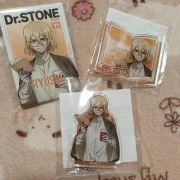 Dr.STONE 류스이 제비뽑기당 독서의 가을 캔뱃지 키링