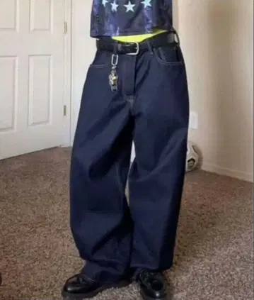 GAP 슈퍼 배기 데님 31/30인치 다크 린 스칼라