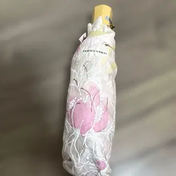 YUKIKO HANAI 꽃무늬 접이식 우산 핑크 계열 수납 케이스 포함