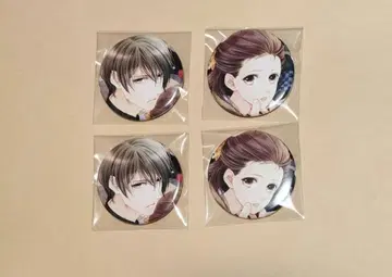 나비의 독 꽃의 체인 마지마 유리코 캔뱃지 4점 새상품