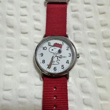 타이맥스 스누피 손목시계 빨간색