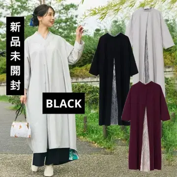 신상 봄눈꽃 팔괘 원피스 롱 원피스 맥시 길이 블랙 일본풍 카야 후리후