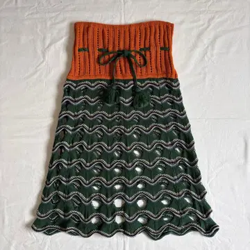 Bernhard Willhelm 아카이브 니트 스커트 그린