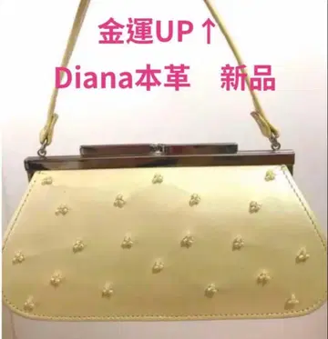 새상품 금전운 UP DIANA 천연 가죽 세컨드 백, 파우치 새상품