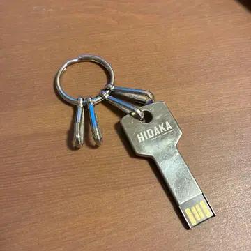 HIDAKA 열쇠 모양 키링 실버