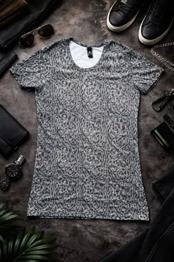 Roen 로엔 레오파드 무늬 반팔 T셔츠