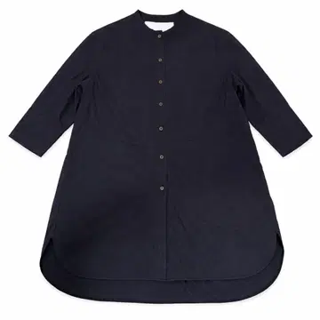 TICCA 티카 부잠 셔츠 네이비 F 밴드 카라 롱 셔츠
