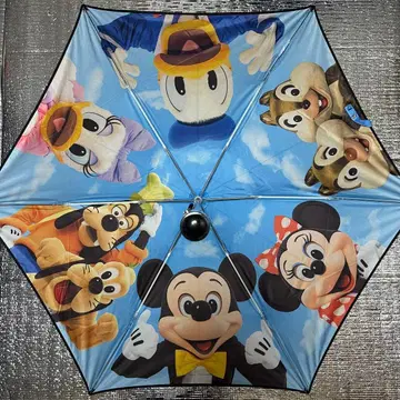 디즈니 리조트 접이식 우산 우천 겸용 미키 프렌즈 실사