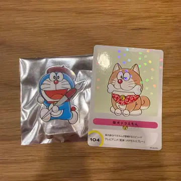 100% 도라에몽&프렌즈 입장 특전 트레이딩 카드 아크릴 배지