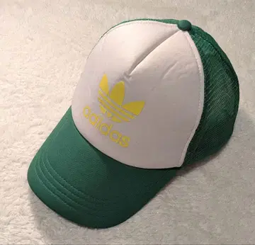 90s adidas 메쉬 캡 화이트/그린