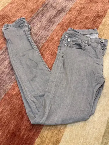 중고 MR.OLIVE 슈퍼 스트레치 스키니 데님 그레이 S 사이즈