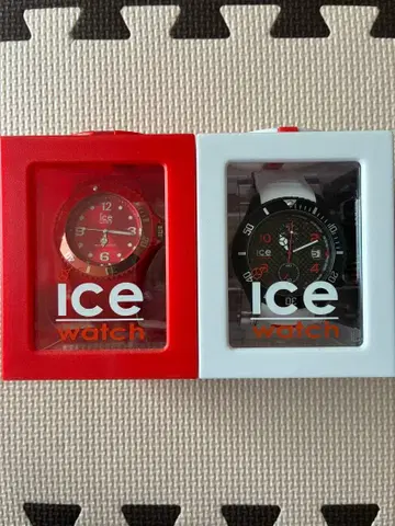 아이스워치 2개 세트 블랙 레드