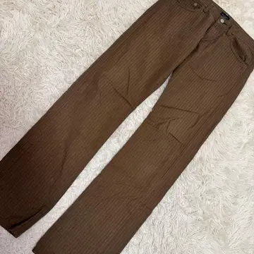 Paul Smith jeans 스트라이프 패턴 팬츠 브라운 XL 캐주얼