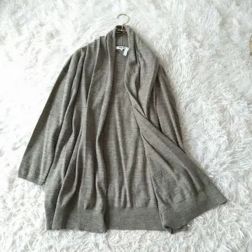 NATURAL BEAUTY BASIC 울 가디건 오픈 프론트 M