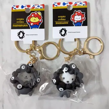 폼폼푸딩 포차코 산리오 미야쿠미야쿠 키링 블랙