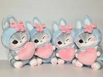 우사냥 BIG 인형 4개 세트 고양이 모프 샌드 mofusand