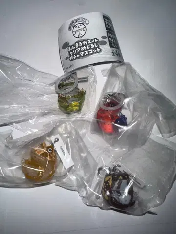 만마루쨩 개구리 클리어 메지루시 가챠 마스코트 전 4종 컴플리트 세트