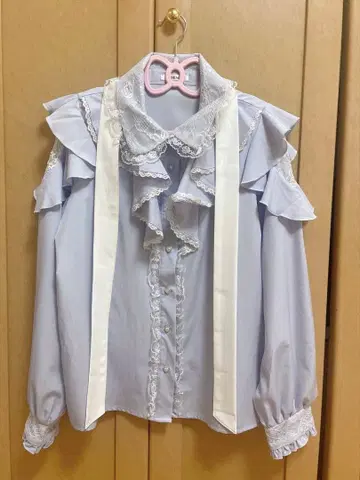 노에미 블라우스 스카이블루