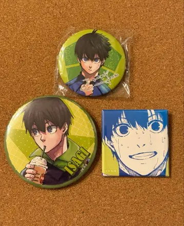 블루 록 이사기 요이치 스퀘어 캔뱃지 사복