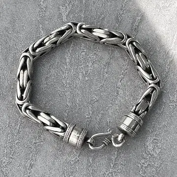 알즈니 ALZUNI 실버 950 비잔틴 팔찌 전체 길이 21.5cm