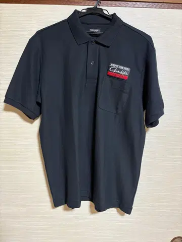 가마가츠 피케 셔츠 블랙 L