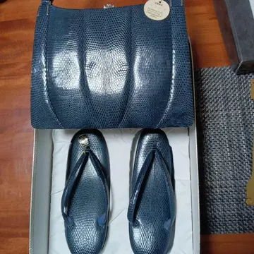 다크 블루 뱀 패턴 일본 의류용 백과 조리 세트