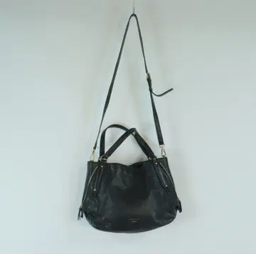 BEANPOLE 블랙 가죽 숄더백