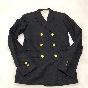 브룩스브라더스 테일러드 자켓 린넨 골드 버튼 네이비 블레이저