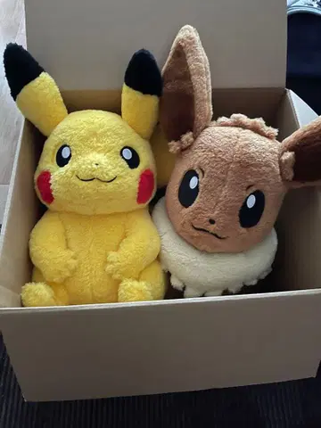 클래식 보아 봉제 인형 이브이 피카츄