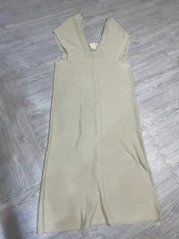 택 포함 willfully V넥 썸머 니트 원피스