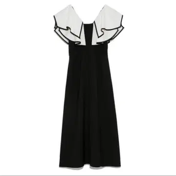 스나이델 파이핑 프릴 원피스