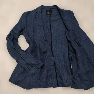 토네이도 마트 린넨 테일러드 자켓 인디고 M