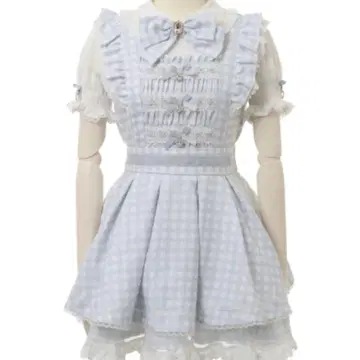 LIZLISA 깅엄 트위드 체크 셋업 (스커트 제외)