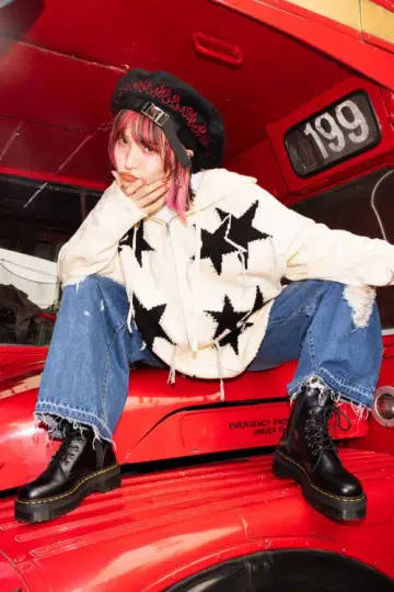 Candy Stripper 베레모 LiSA 착용 캔스파